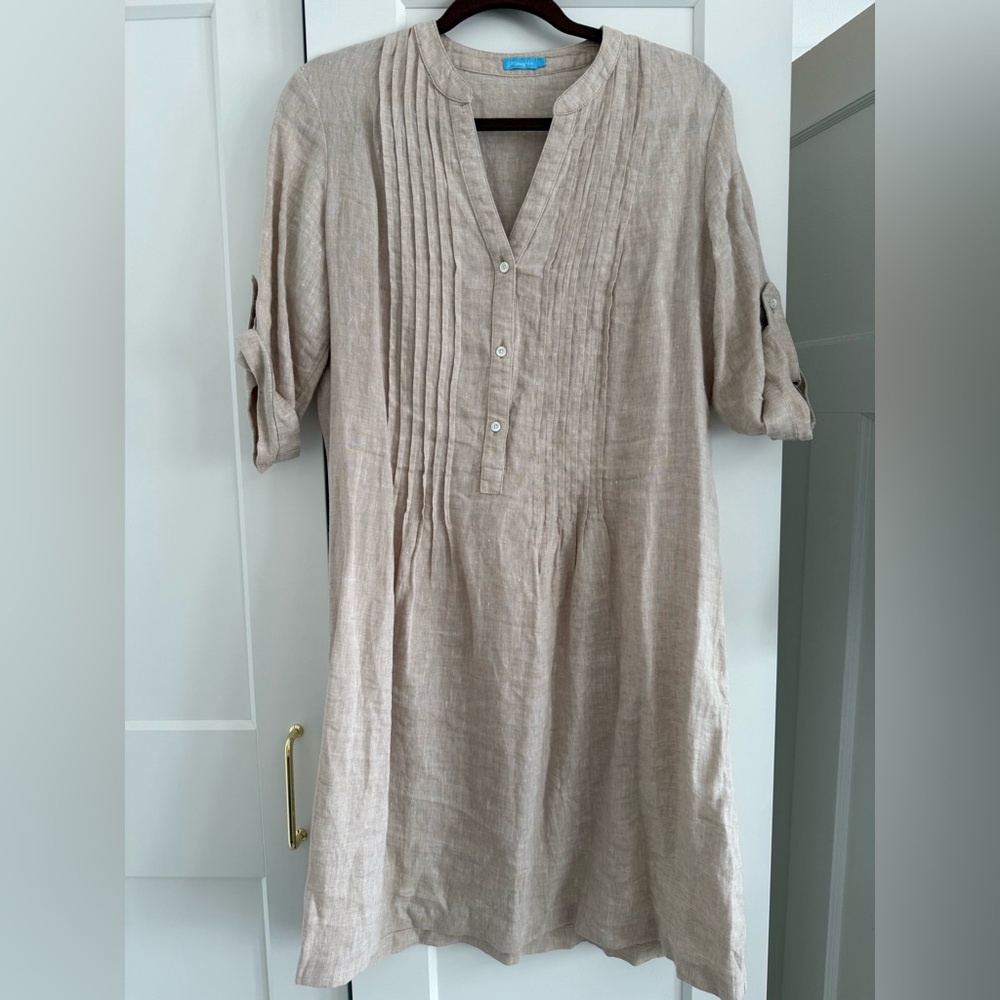 J. McLaughlin Natural Linen dress